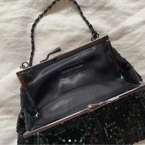Vintage Bags Vintage House Of Fraser Black Mesh Clutch Poshmark